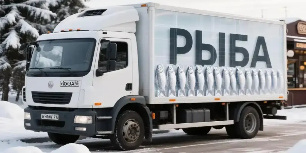 Рефрижератор с контрабандной рыбой