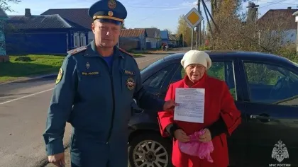 В Злынковском районе проводят противопожарные инструктажи для частного сектора