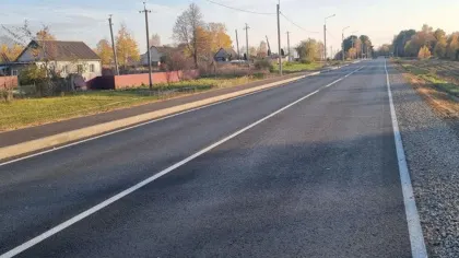 В Жуковском округе завершили капремонт участка трассы Брянск – Смоленск