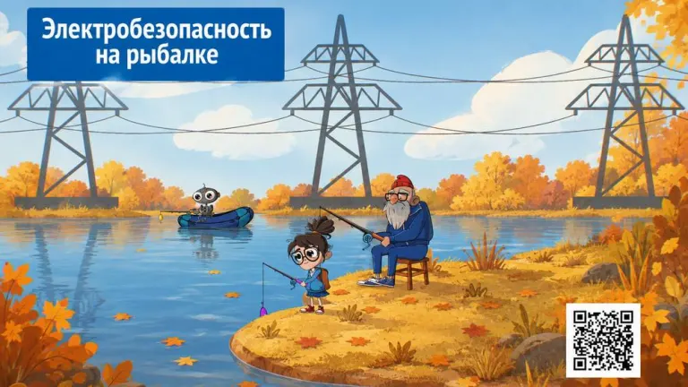 «Россети» предупреждает рыбаков об опасности рыбалки под линиями электропередачи
