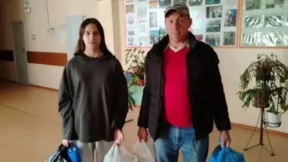 Брянские общественники передали гуманитарный груз в Белую Берёзку