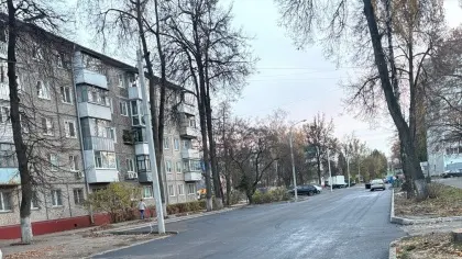 В Брянске ремонтируют улицу Харьковскую в Бежицком районе