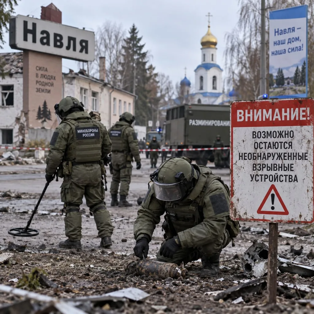 Военные разминируют территорию Навли