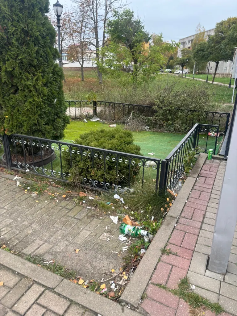 Остановка на улице Мира в Клинцах требует уборки и ремонта