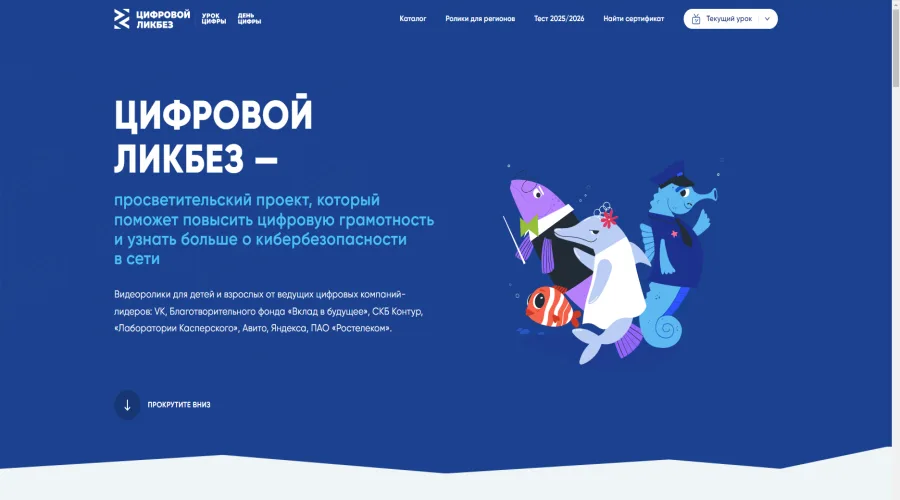 Сайт проекта «Цифровой ликбез»